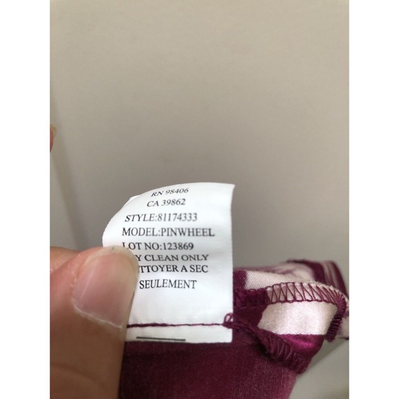 THEORY "Pinwheel" Fuchsia Purple Silk Blend  Print Mini Skirt Pockets Sz 4 - Picture 7 of 9